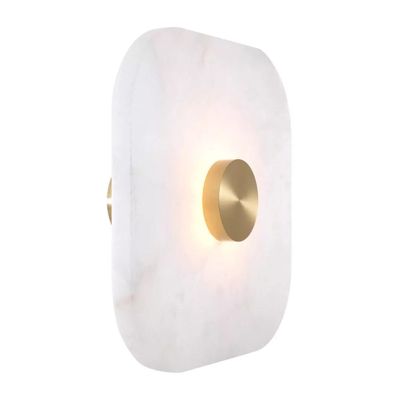 Aguaron Wall Lamp - (Alabaster | Light Brass) - Eichholtz - Luxury Lighting Boutique