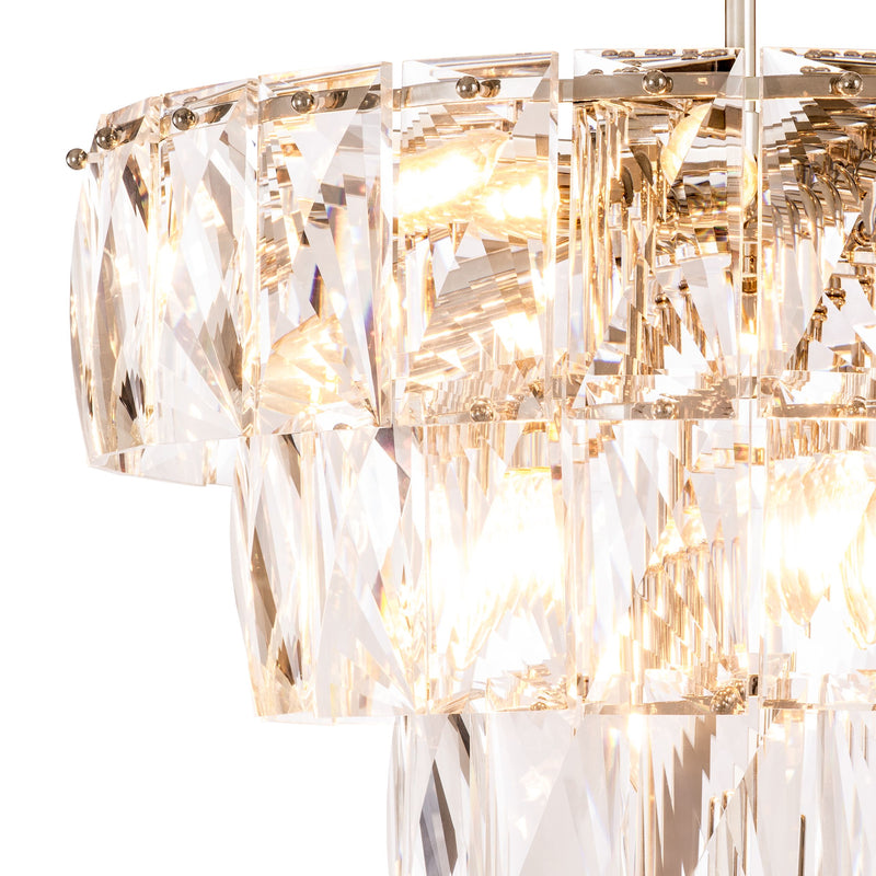 Amazone Modern Glass Chandelier [S/L] - [Clear/Smoke] - Eichholtz - Luxury Lighting Boutique
