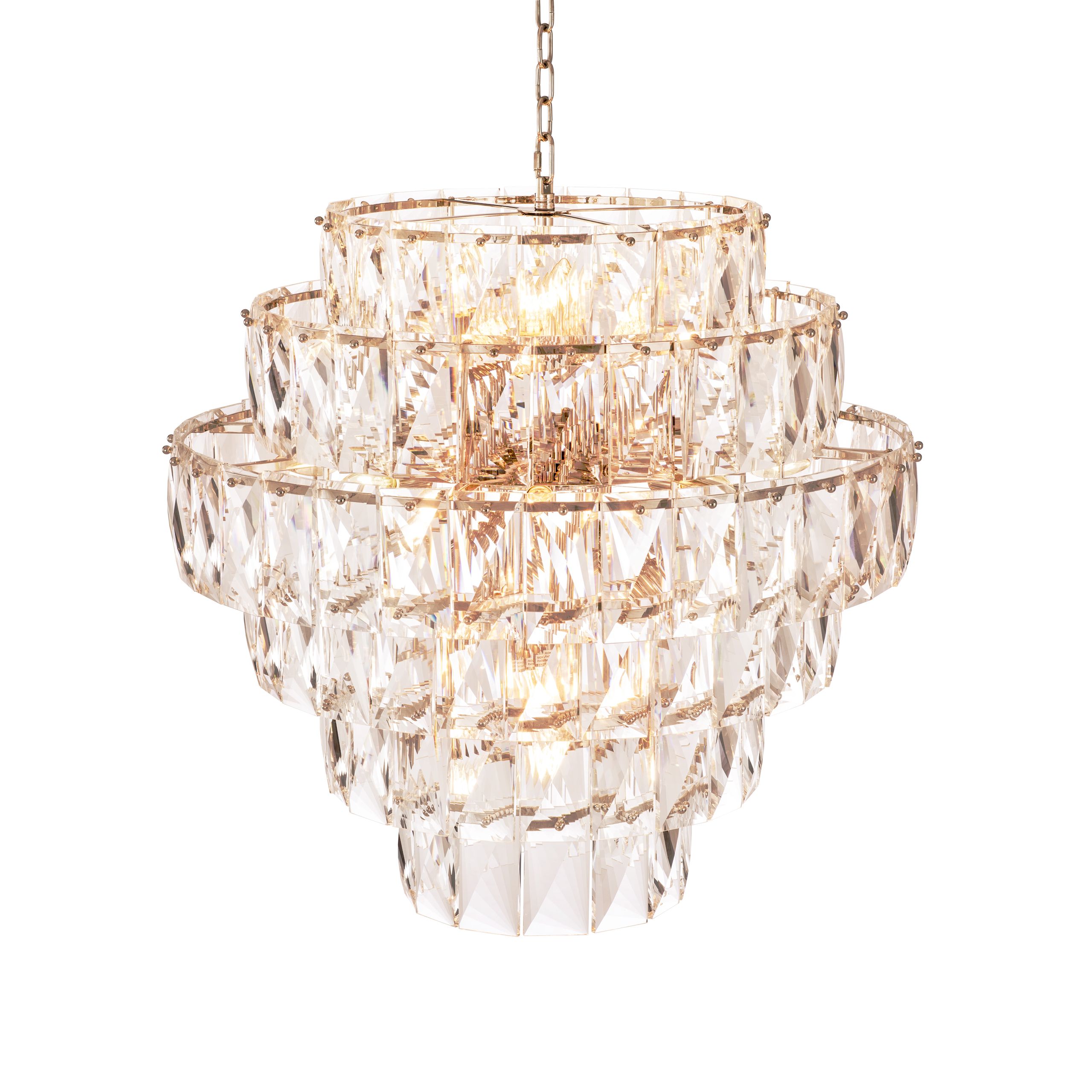 Amazone Modern Glass Chandelier [S/L] - [Clear/Smoke] - Eichholtz - Luxury Lighting Boutique