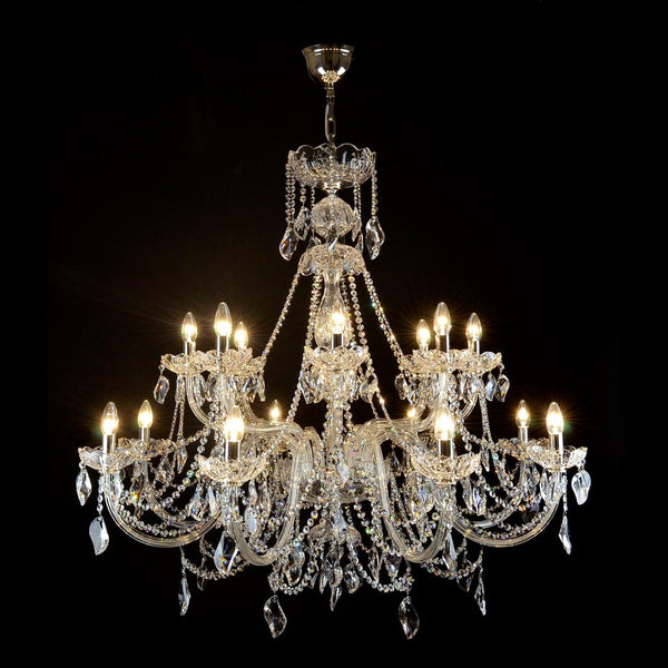 Aristocratico 16 Crystal Glass Chandelier - Wranovsky - Luxury Lighting Boutique
