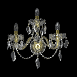 Aristocratico 3 Arm Crystal Wall Light - Wranovsky - Luxury Lighting Boutique