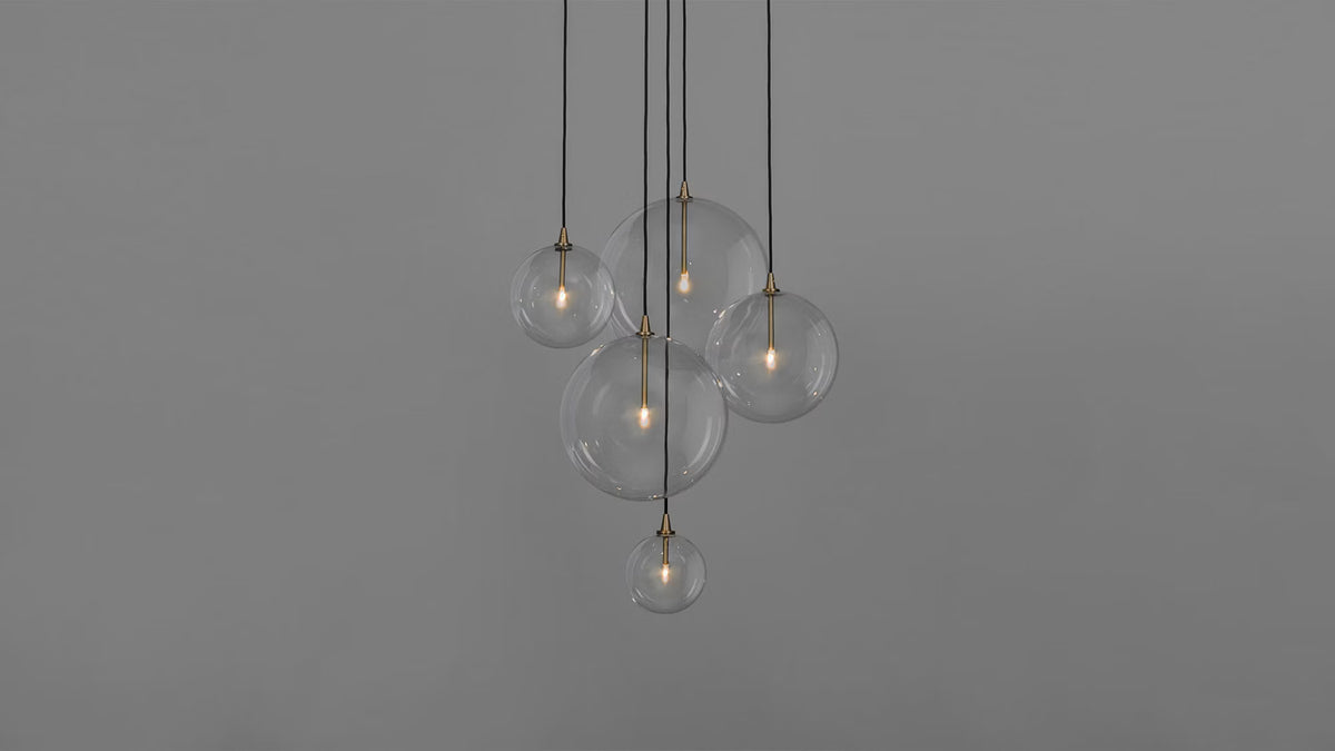 Cluster 5 Mix Chandelier – Schwung