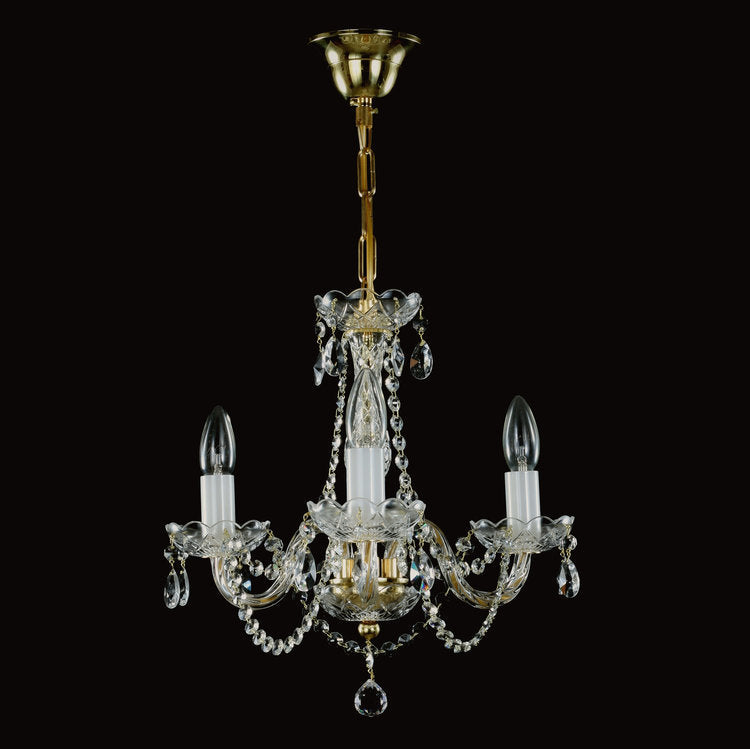 Balance 3 Crystal Glass Chandelier (Gold/Silver) - Wranovsky - Luxury Lighting Boutique