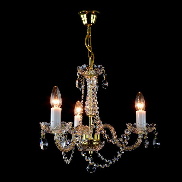 Balance 3 Crystal Glass Chandelier (Gold/Silver) - Wranovsky - Luxury Lighting Boutique