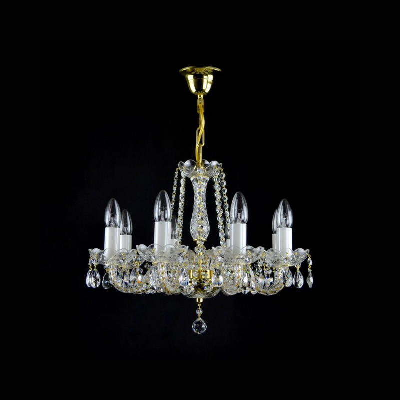 Balance 8 Crystal Glass Chandelier - Wranovsky - Luxury Lighting Boutique