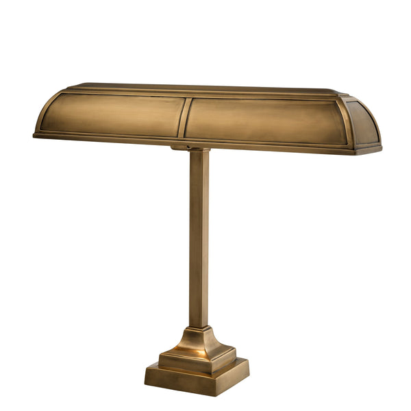 Banker Trust Desk Lamp - [Brass] - Eichholtz - Luxury Lighting Boutique