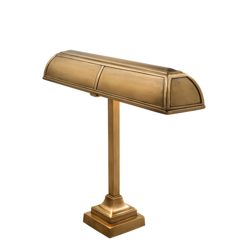 Banker Trust Desk Lamp - [Brass] - Eichholtz - Luxury Lighting Boutique