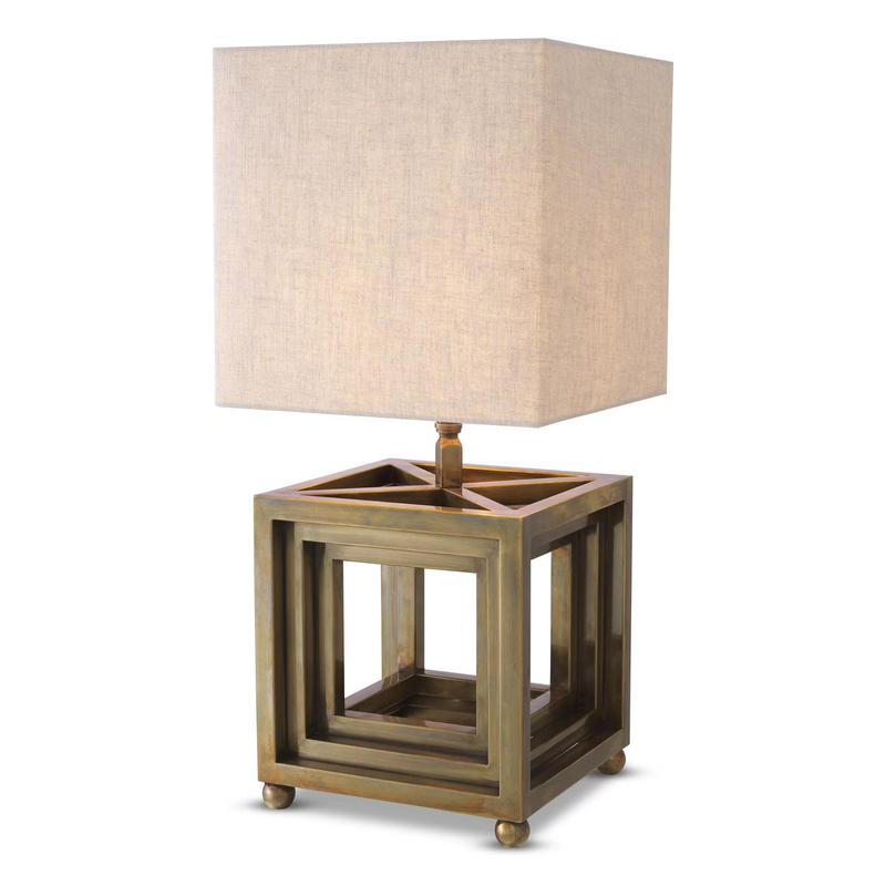 Bellagio Table Lamp (Nickel/Brass Finish) - Eichholtz - Luxury Lighting Boutique