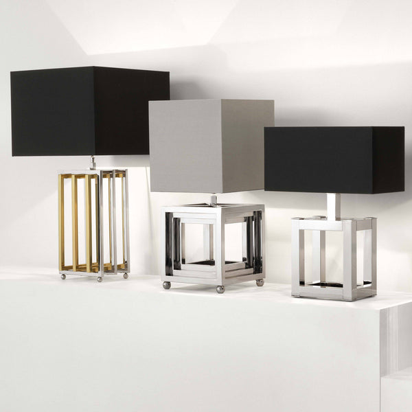 Bellagio Table Lamp (Nickel/Brass Finish) - Eichholtz - Luxury Lighting Boutique