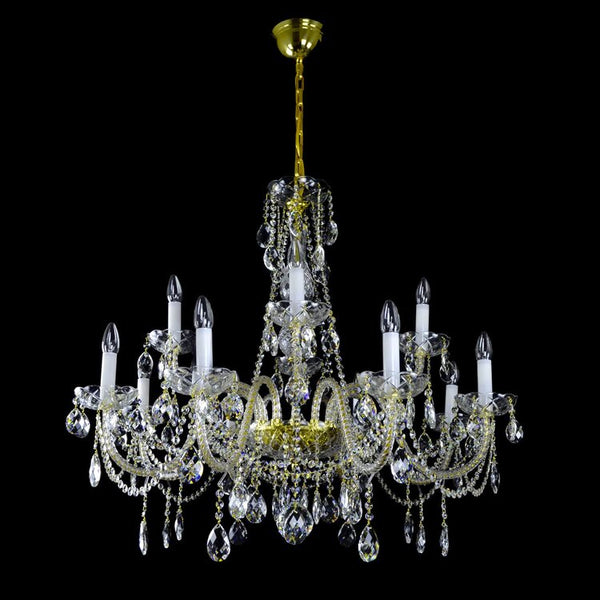 Belle 12 Crystal Chandelier (Alpha Gold & Silver) - Wranovsky - Luxury Lighting Boutique