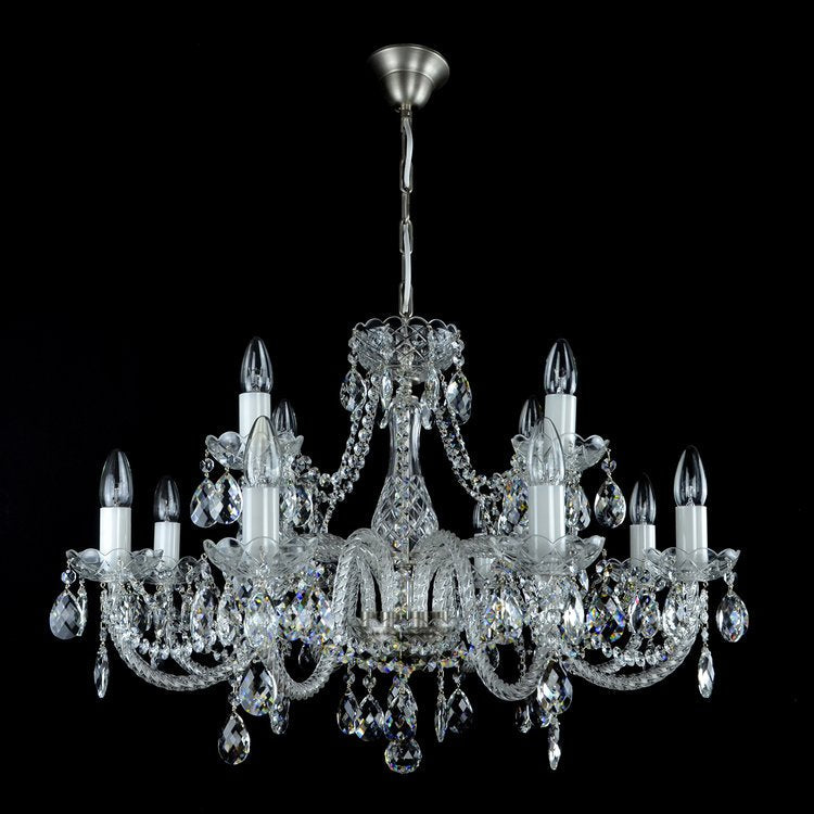 Belle 12 Crystal Chandelier (Gold/Silver) - Wranovsky - Luxury Lighting Boutique