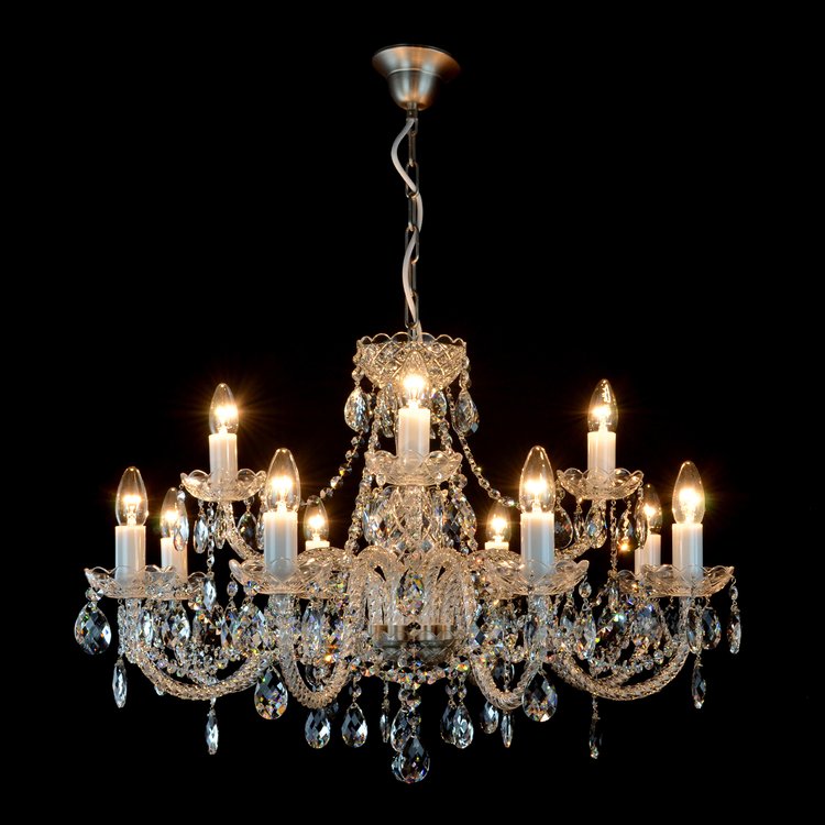 Belle 12 Crystal Chandelier (Gold/Silver) - Wranovsky - Luxury Lighting Boutique