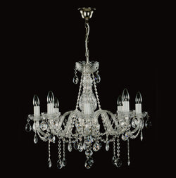 Belle 8 Crystal Chandelier (Gold/Silver) - Wranovsky - Luxury Lighting Boutique