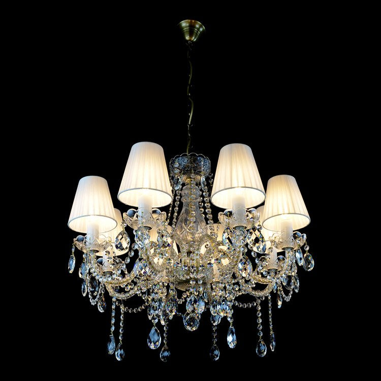 Belle 8 Crystal Chandelier (Gold/Silver) - Wranovsky - Luxury Lighting Boutique