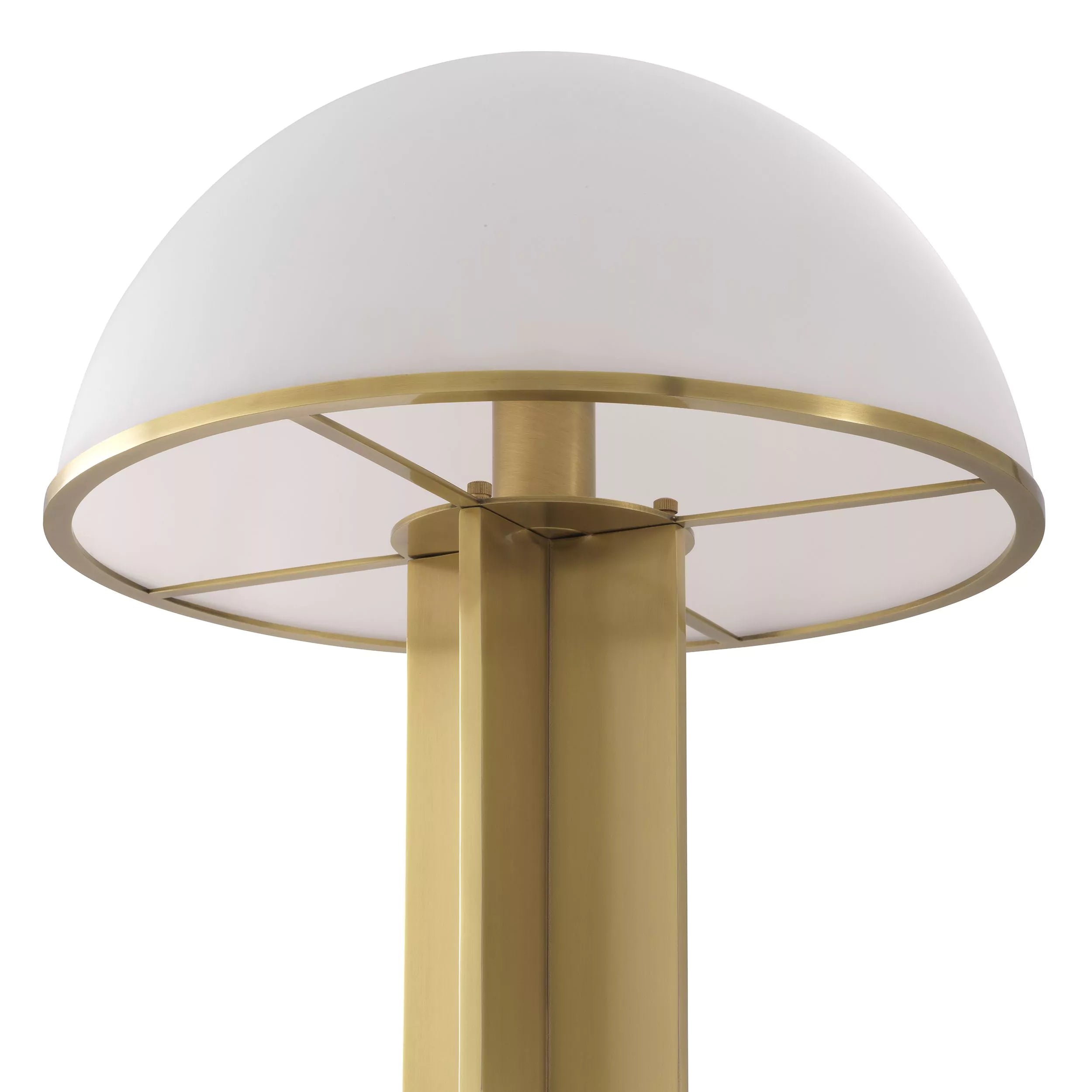 Berkley Floor Lamp - (Antique brass finish | white glass) - Eichholtz - Luxury Lighting Boutique