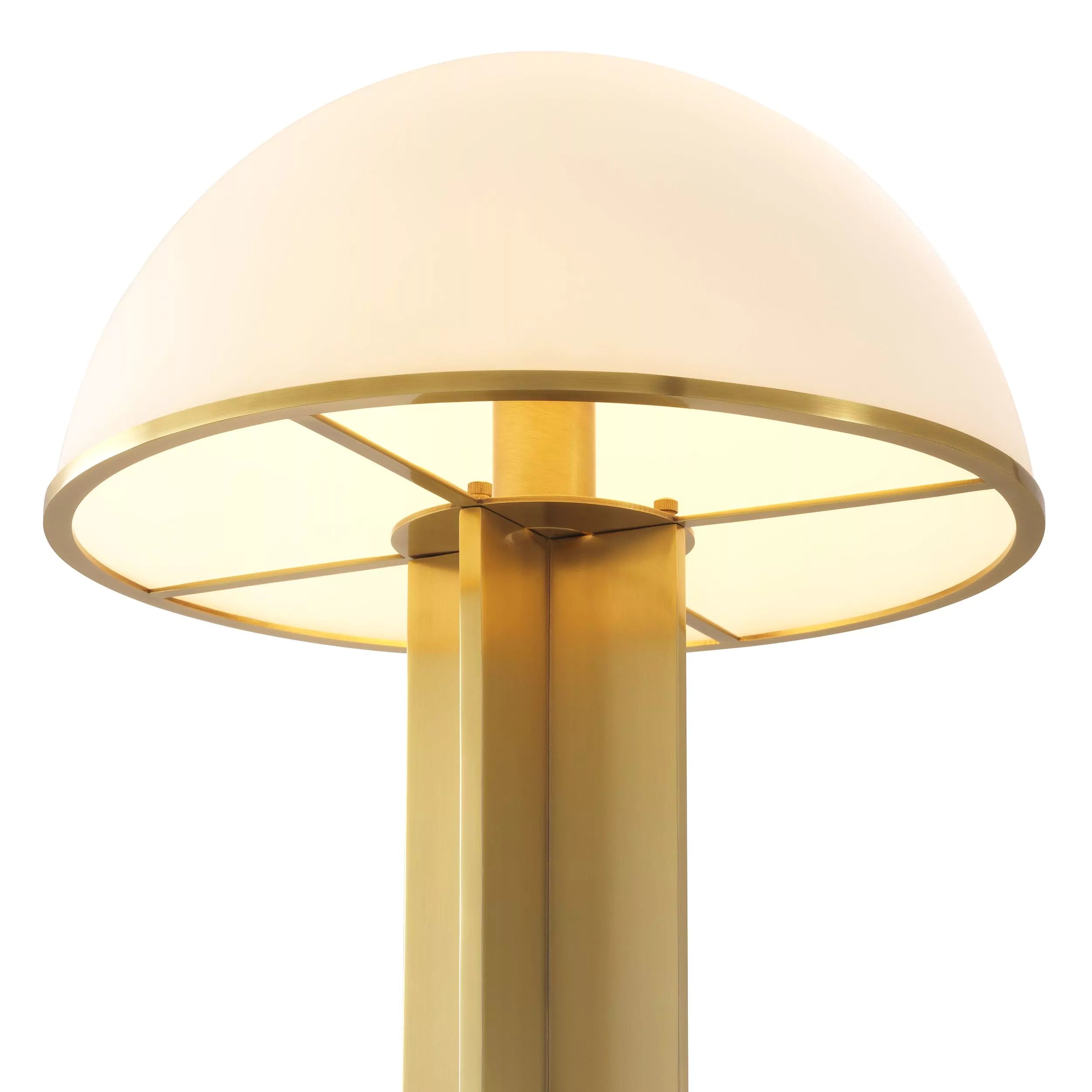 Berkley Floor Lamp - (Antique brass finish | white glass) - Eichholtz - Luxury Lighting Boutique