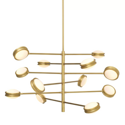 Blaize Modern Brass Chandelier - Eichholtz - Luxury Lighting Boutique