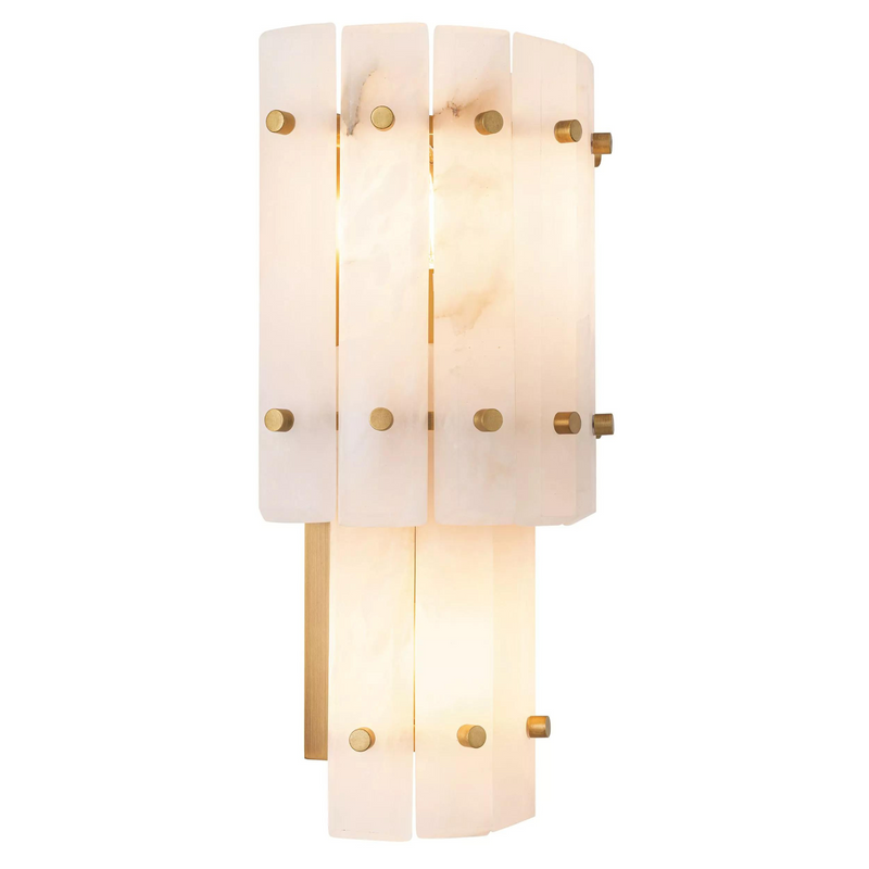 Blason Double Wall Lamp (Alabaster/Frosted Glass) - Eichholtz - Luxury Lighting Boutique