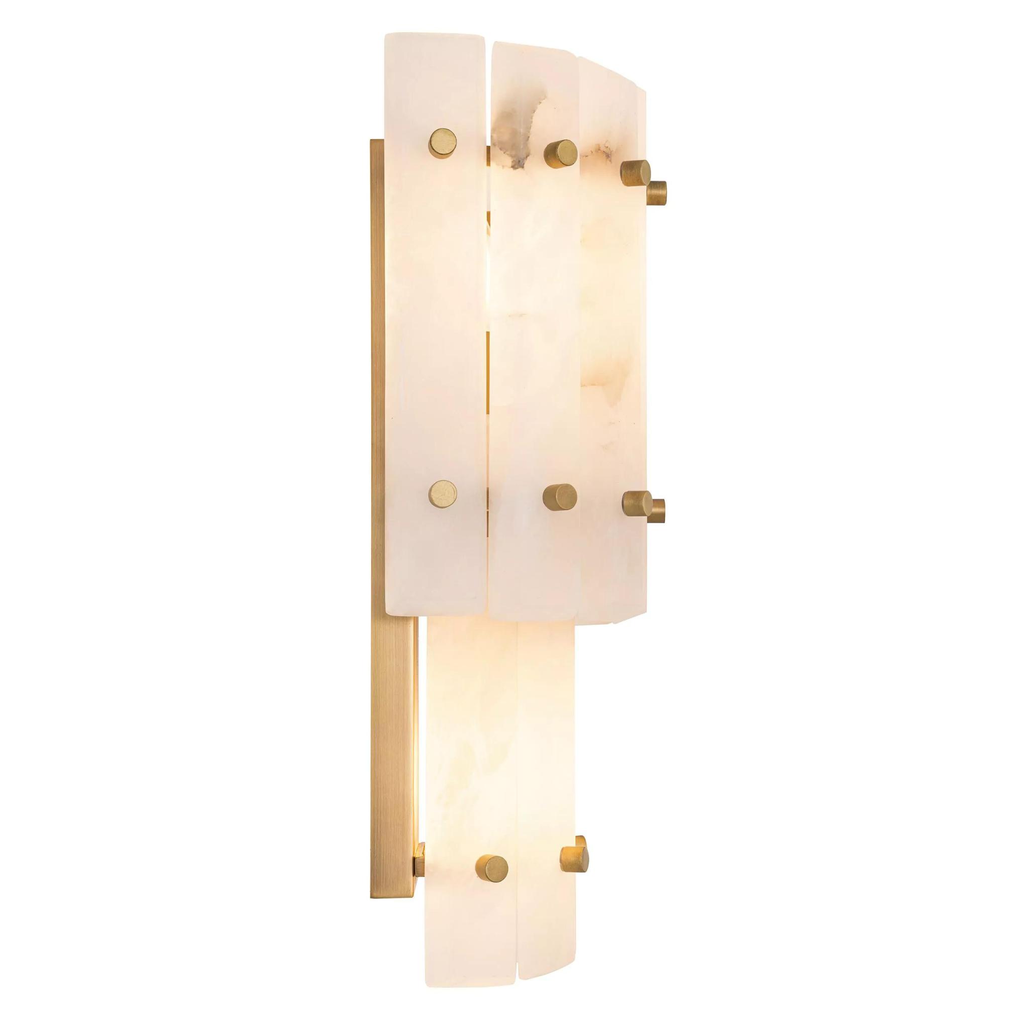 Blason Double Wall Lamp (Alabaster/Frosted Glass) - Eichholtz - Luxury Lighting Boutique