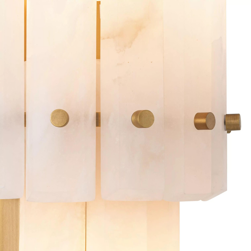 Blason Double Wall Lamp (Alabaster/Frosted Glass) - Eichholtz - Luxury Lighting Boutique