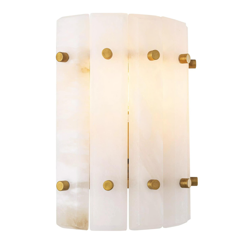 Blason Single (Alabaster/Frosted Glass) Wall Light - Eichholtz - Luxury Lighting Boutique