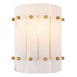 Blason Single (Alabaster/Frosted Glass) Wall Light - Eichholtz - Luxury Lighting Boutique