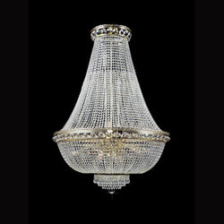 Brilliant 15 Light Crystal Basket Chandelier - Glass LPS - Luxury Lighting Boutique