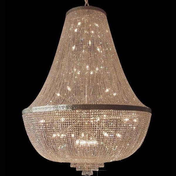 Brilliant 42 Light Crystal Basket Chandelier - Glass LPS - Luxury Lighting Boutique