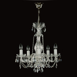 Brilliant 5 Crystal Chandelier (Alpha Gold/Silver) - Wranovsky - Luxury Lighting Boutique