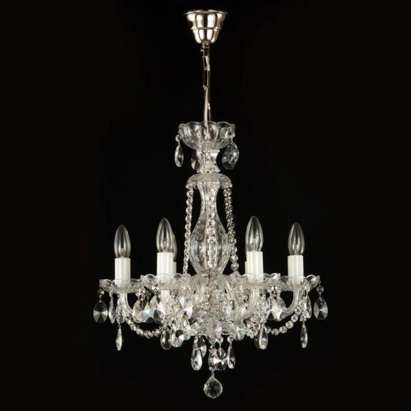 Brilliant 6 Crystal Chandelier (Gold/Silver) - Wranovsky - Luxury Lighting Boutique