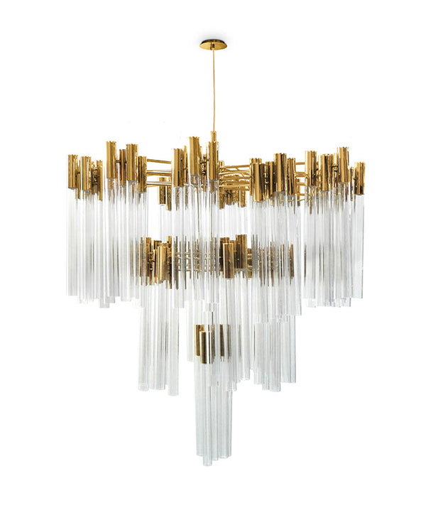 Burj 114 Light Crystal Modern Chandelier - Luxxu - Luxury Lighting Boutique