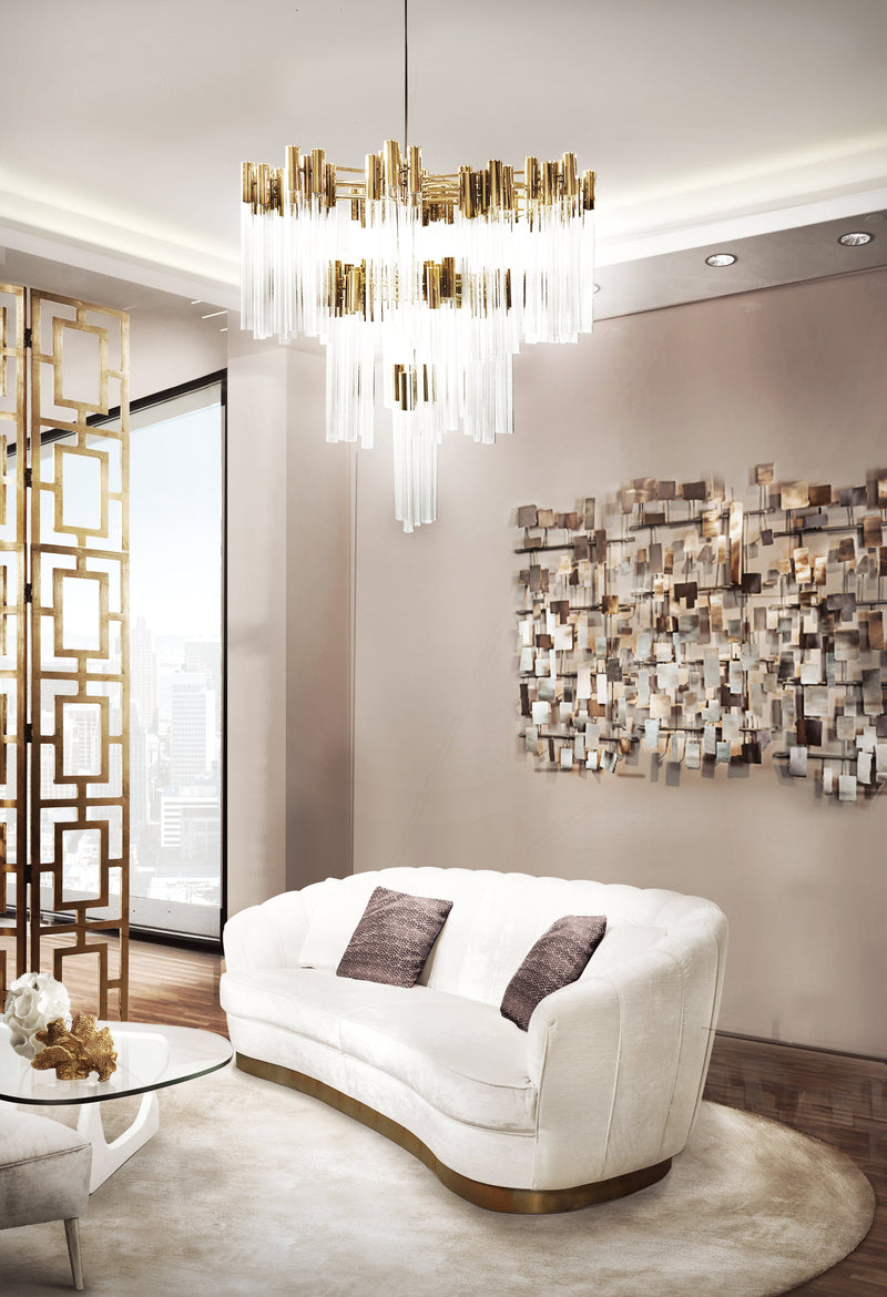 Burj 114 Light Crystal Modern Chandelier - Luxxu - Luxury Lighting Boutique