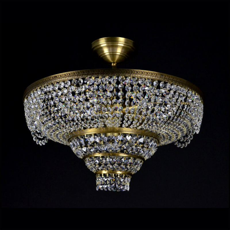 Byzantium 6 Crystal Glass Chandelier - Wranovsky - Luxury Lighting Boutique