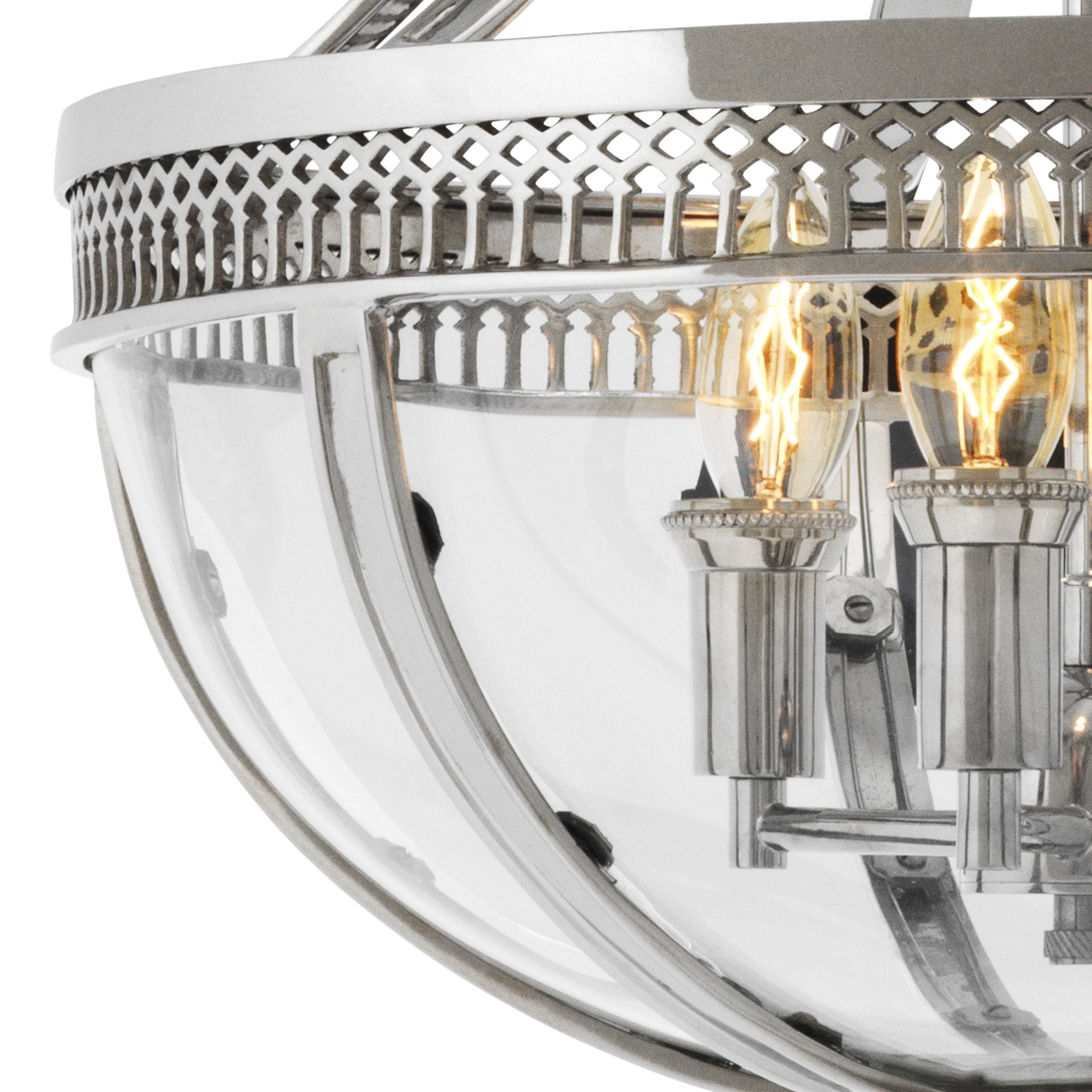 Capitol Hill Small Nickel Lantern - Eichholtz - Luxury Lighting Boutique