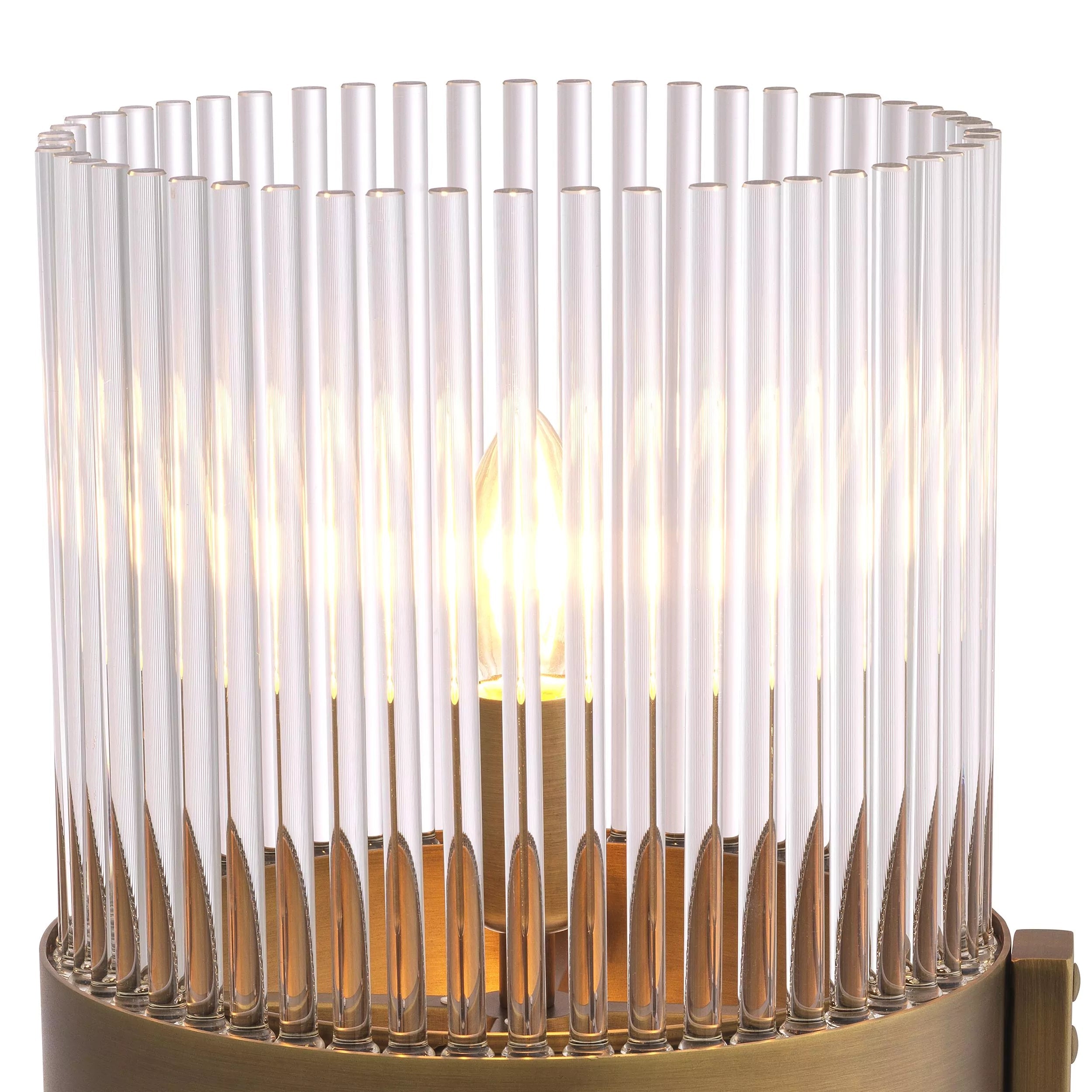 Carnero Table Lamp - (Antique Brass/Clear Glass Finish) - Eichholtz - Luxury Lighting Boutique