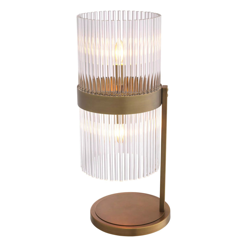 Carnero Table Lamp - (Antique Brass/Clear Glass Finish) - Eichholtz - Luxury Lighting Boutique