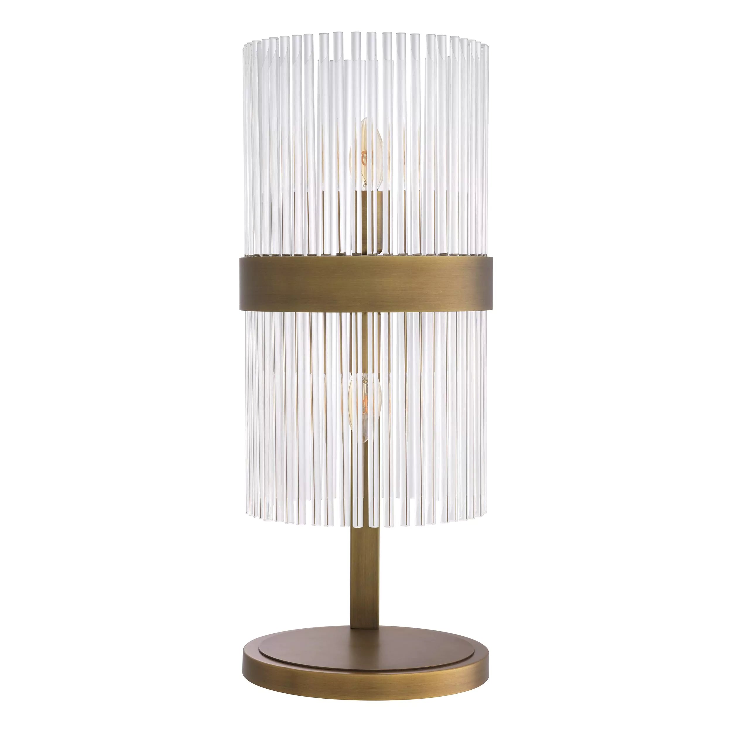 Carnero Table Lamp - (Antique Brass/Clear Glass Finish) - Eichholtz - Luxury Lighting Boutique