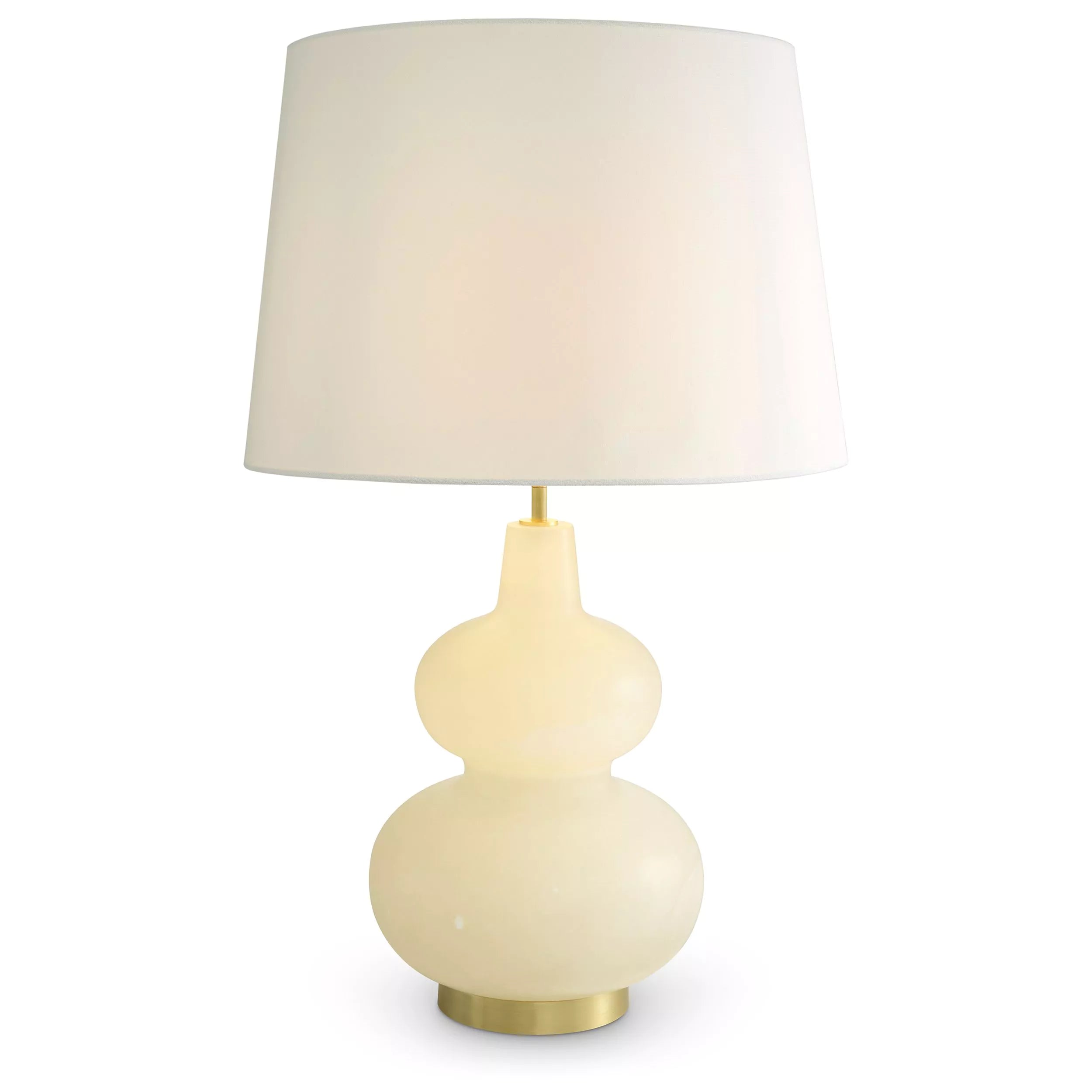 Cavo Table Lamp - (Antique Brass Finish | Alabaster) - Eichholtz - Luxury Lighting Boutique