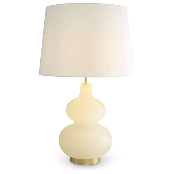 Cavo Table Lamp - (Antique Brass Finish | Alabaster) - Eichholtz - Luxury Lighting Boutique