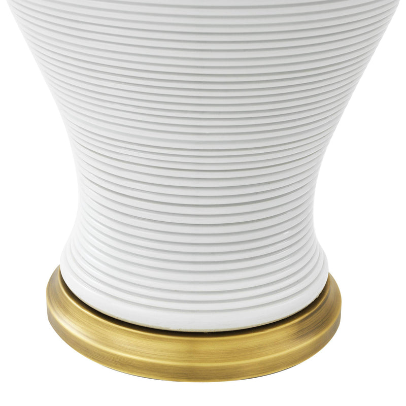 Celestine Porcelain Table Lamp - [White] - Eichholtz - Luxury Lighting Boutique