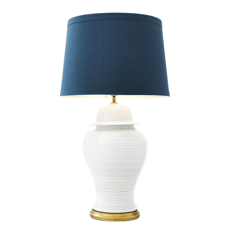 Celestine Porcelain Table Lamp - [White] - Eichholtz - Luxury Lighting Boutique