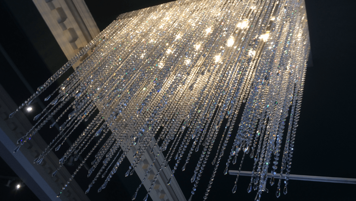 Chainette 13 Light Modern Glass Chandelier - Wranovsky - Luxury Lighting Boutique