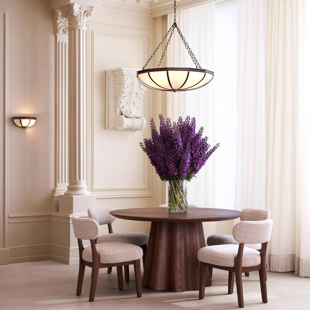 "Chandelier Jenkins L by Eichholtz, luxurious and elegant lighting fixture"