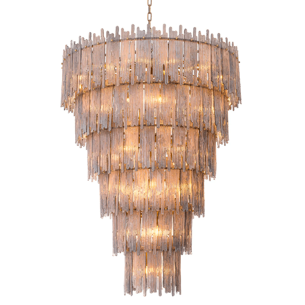 Saint Roch Modern Glass Chandelier S | L | XXL - Brass & Glass - Eichholtz - Luxury Lighting BoutiqueChandeliersEichholtz