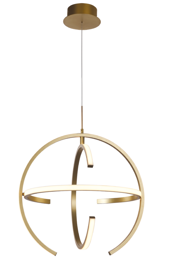 Chanel Adjustable LED Pendant (Brass) - MD17006016-1BGOL - Illuminati (Ex-Display) - Luxury Lighting Boutique