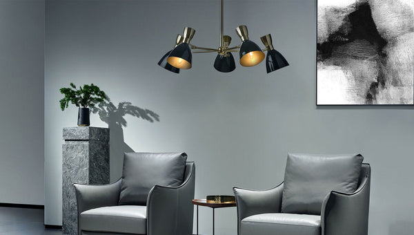 Charlie 5 Light Modern Chandelier - Villa Lumi - Luxury Lighting Boutique