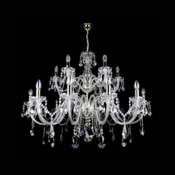 Clarit 18 Crystal Glass Chandelier - Wranovsky - Luxury Lighting Boutique