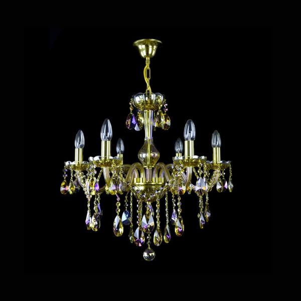 Clarit 6 Crystal Glass Chandelier - Wranovsky - Luxury Lighting Boutique