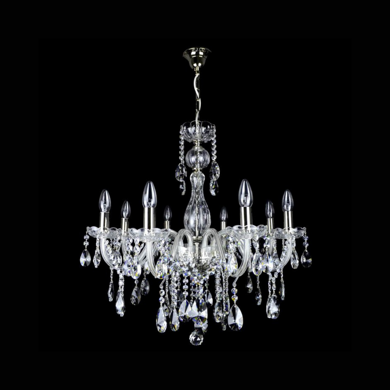 Clarit 8 Light Crystal Chandelier - Wranovsky - Luxury Lighting Boutique
