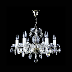 Clasico 6 Crystal Glass Chandelier - Wranovsky - Luxury Lighting Boutique